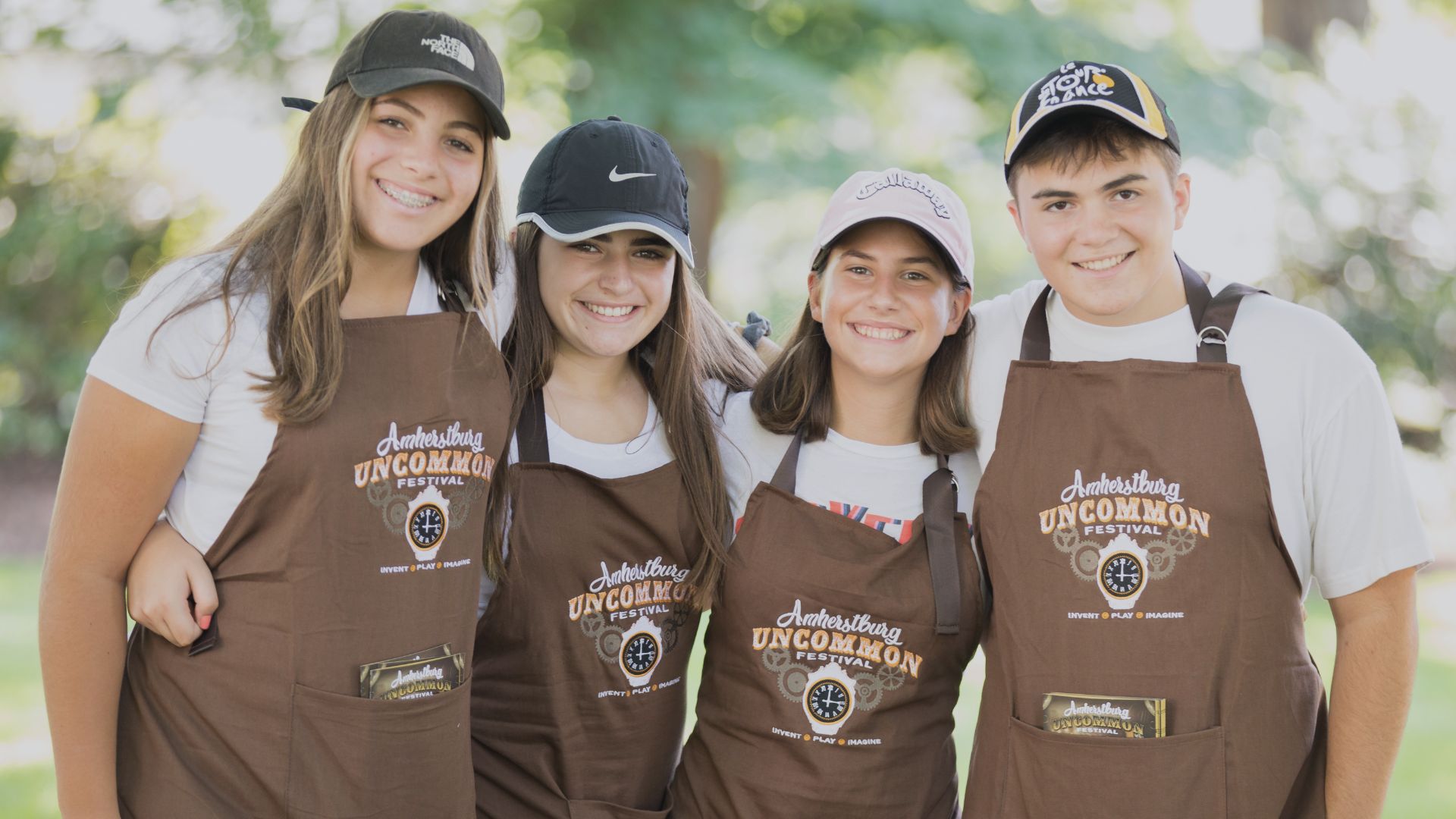 Amherstburg Uncommon Festival volunteers posing for a picture