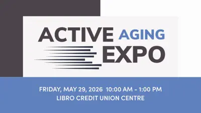 Active Aging Expo on Friday, May 29 2026 from 10:00 am to 1:00 pm