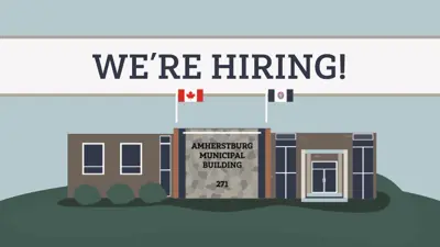 We're hiring with an image of Town Hall